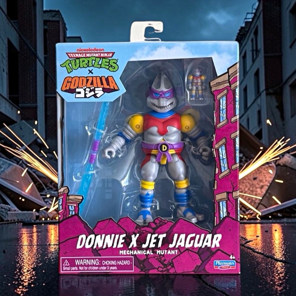 Teenage Mutant Ninja Turtles TMNT Godzilla Donnie x Jet Jaguar figure